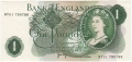Bank Of England 1 Pound Notes Portrait 1 Pound, MS41
